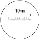 ルーペ 拡大鏡 虫眼鏡 スケールルーペ ガラススケール P-100HN 0.05mm 日本製 クリアー光学